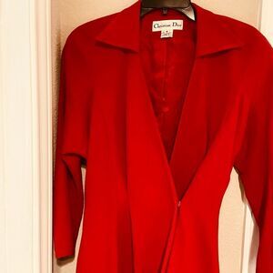 Christian Dior Red Vintage Blazer